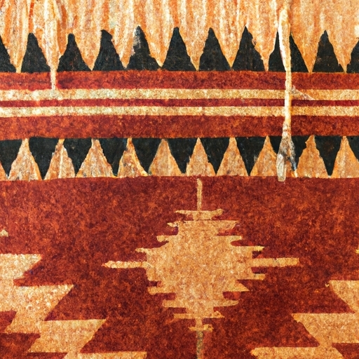 Rustic Handcrafted Southwestern Floor Rug