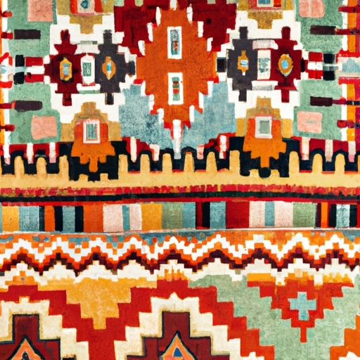 Distinctive Handcrafted Southwestern Rug