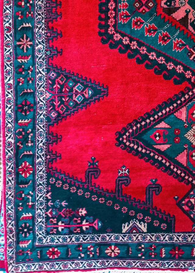 Materials used in creating Vintage Western rugs